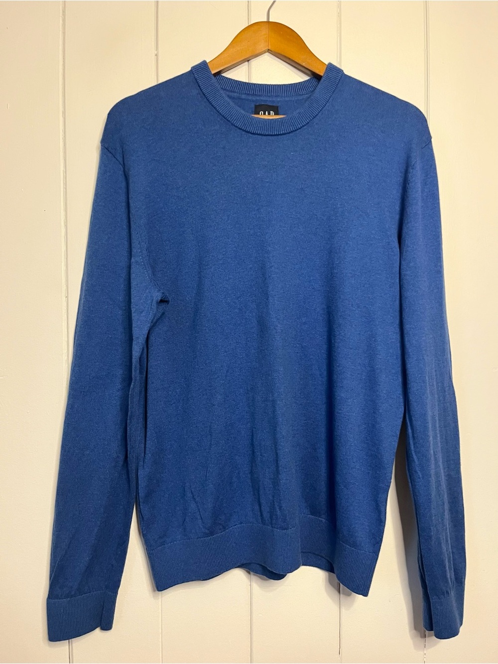 GAP Royal Blue 100% Cotton Sweater. Size Medium.